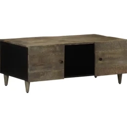 sohvapöytä vaaleanharmaa 100x54x40 cm massiivipuu mango (17804)