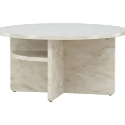 Sohvapöytä Venture Home Ålesund, ⌀85cm, marmorikuvio