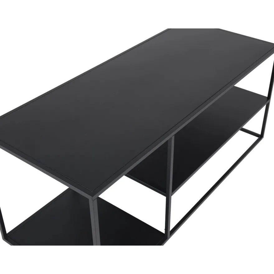 Sohvapöytä Venture Home Staal, 50x120cm, musta