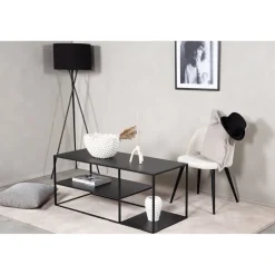 Sohvapöytä Venture Home Staal, 50x120cm, musta