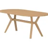 Soikea ruokapöytä Venture Home Kenya, 200x100cm, luonnollinen tiikki