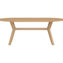 Soikea ruokapöytä Venture Home Kenya, 200x100cm, luonnollinen tiikki