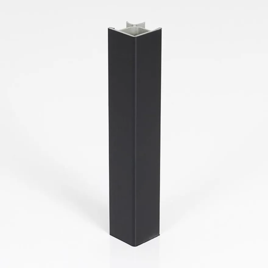 Sokkelin kulmalista Grip 90°, 150mm, musta
