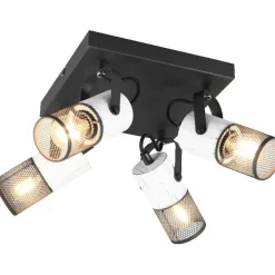 Spotti Trio Tosh, 4-os, E14, musta/antiikkivalkoinen