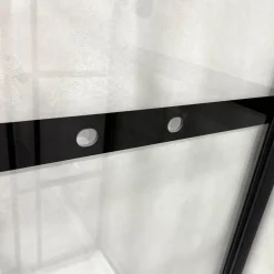 Suihkukaappi Bathlife Betrakta, 70x90cm / 90x70cm, suora, kirkas lasi, musta kehys