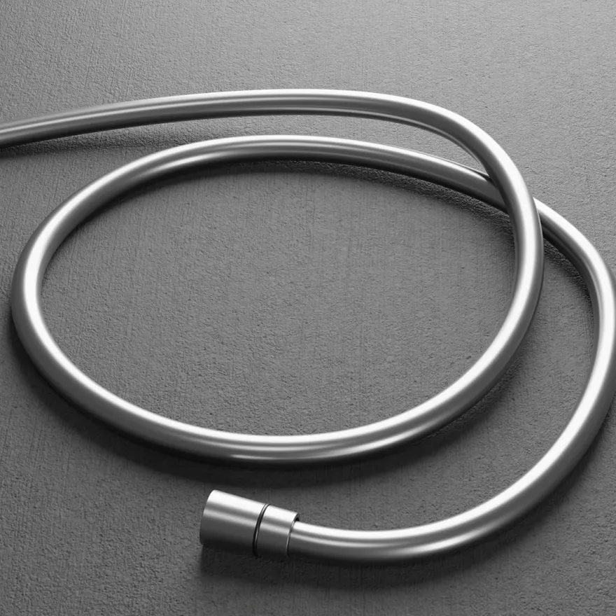 Suihkuletku Scandtap, Steel Pleasure, 1,5m, PVC, hopea