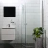 Suihkunurkka Bathlife Mångsidig Vital ovi 700 + ovi 700, kaareva, osittain himmeä, Verkkokaupan poistotuote