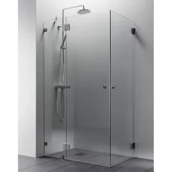 Suihkunurkka Vihtan Elegance 15, mittatilaus, kirkas lasi, kromi