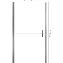 Suihkuovi karkaistu lasi 81x195 cm
