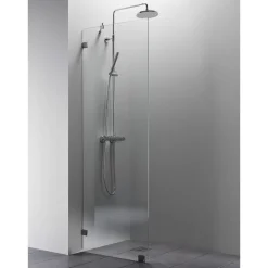 Suihkuseinä Vihtan Elegance 1, mittatilaus, kirkas lasi, kromi