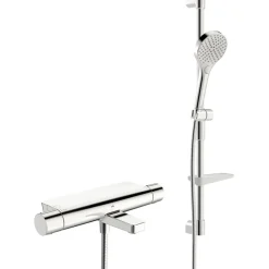 Suihkusetti Oras Optima Style 7149-109, termostaattihanalla, vettä säästävä, juoksuputkella, kromi