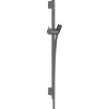 Suihkutanko Hansgrohe Unica S Puro, 65 cm, suihkuletkulla, harjattu musta kromi