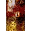 Tapetti Artgeist Painted Abstraction, 50x1000cm, metalli, punainen