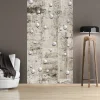 Tapetti Artgeist Pearl Curtain, 50x1000cm, betoni, ruskea