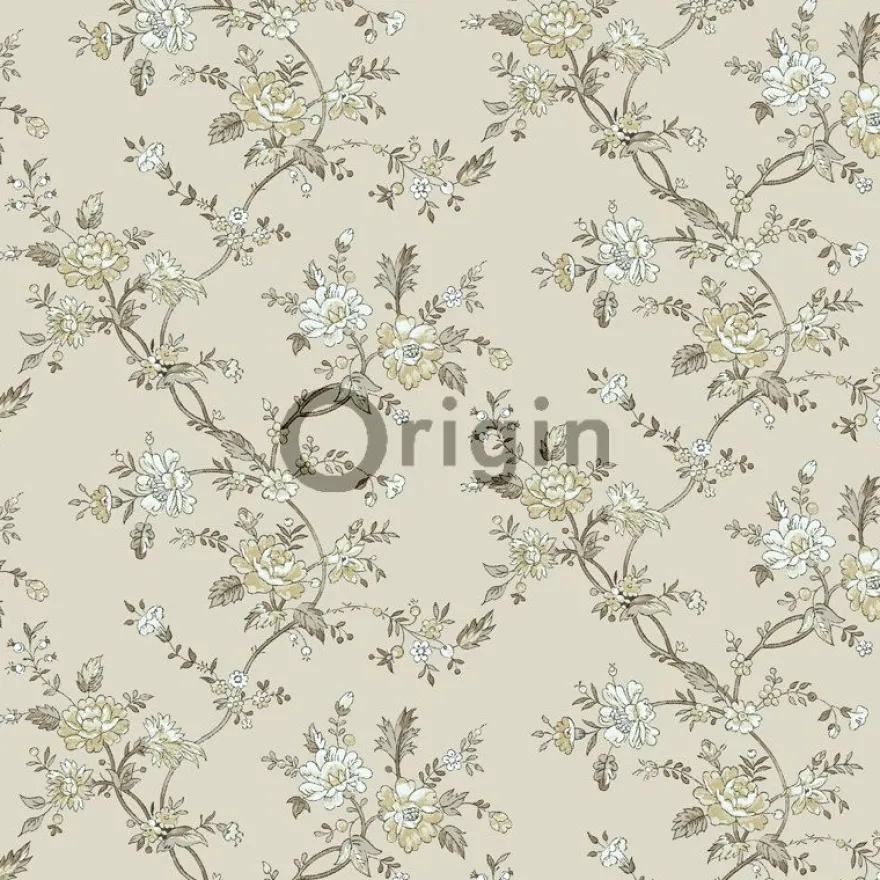 Tapetti Bloomingdale 326130, kukka, maalaisromanttinen, beige