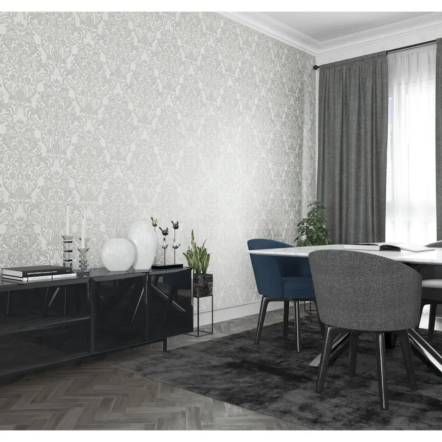 Tapetti City Vibes 32602, ornamentti, hopea