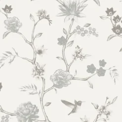 Tapetti Decor Maison Belle 5346-1, non-woven, romanttinen, vaalea/harmaa