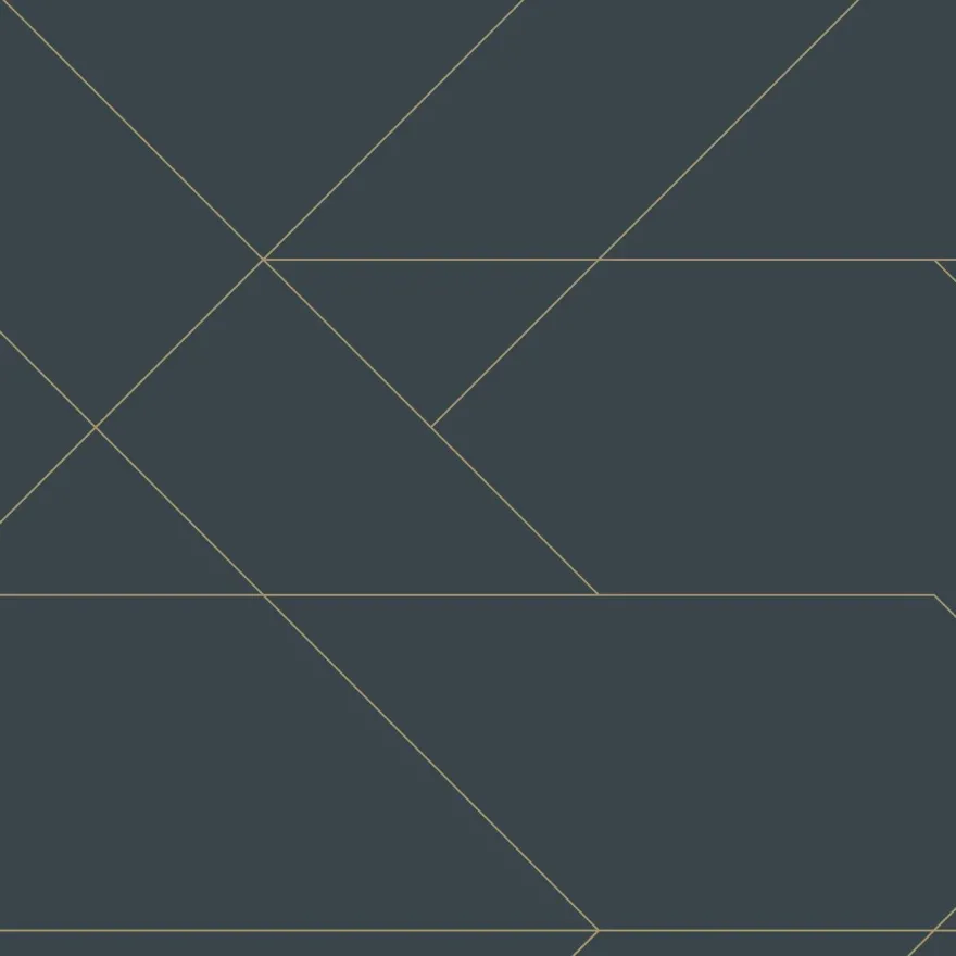 Tapetti Esta Art Deco 139213, non-woven, sininen
