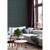 Tapetti Esta Art Deco 139225, non-woven, tummansininen
