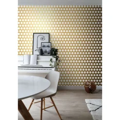 Tapetti Esta Black & White with a splash of Gold 139116, pilkullinen