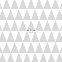 Tapetti Esta Little Bandits 128842, graafinen/geometrinen, moderni, harmaa/valkoinen