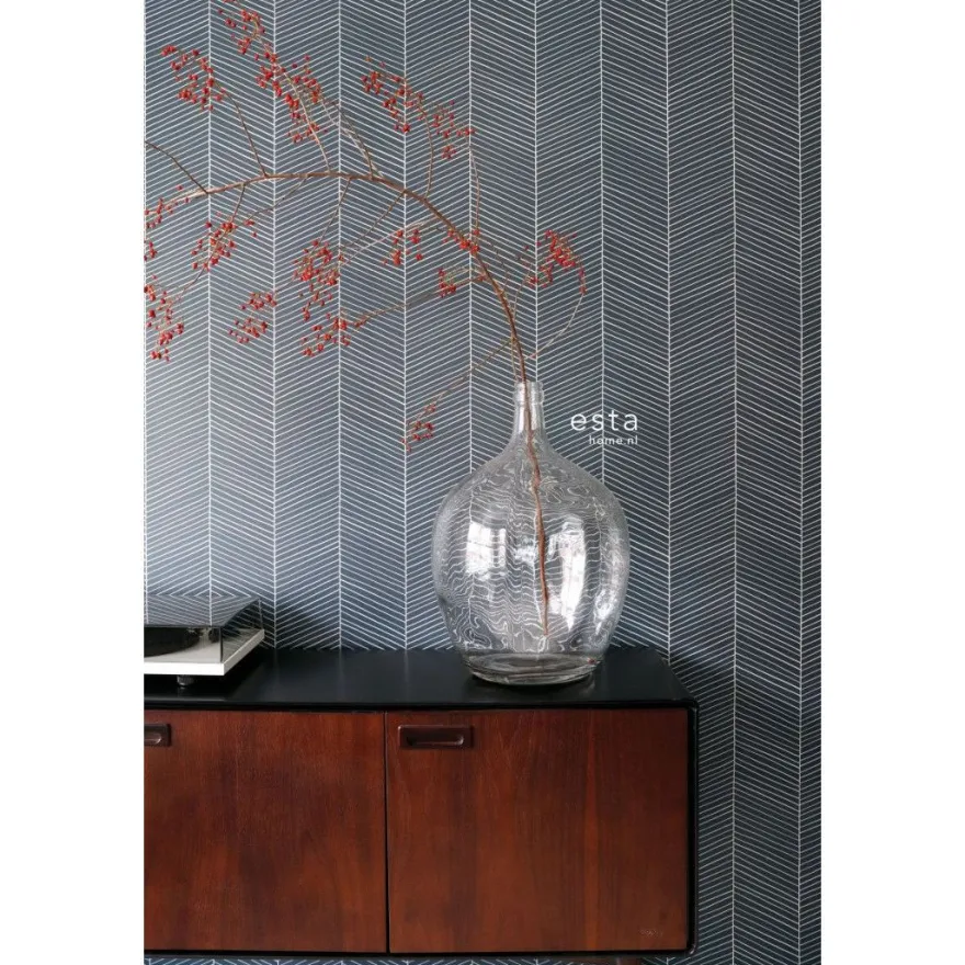 Tapetti Esta Scandi Cool 139109, graafinen/geometrinen, moderni, sininen