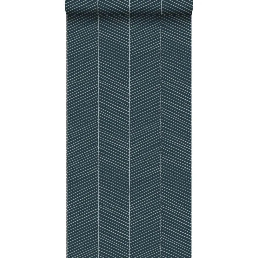Tapetti Esta Scandi Cool 139109, graafinen/geometrinen, moderni, sininen
