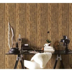 Tapetti Galerie Grunge G45346-47, puujäljitelmä