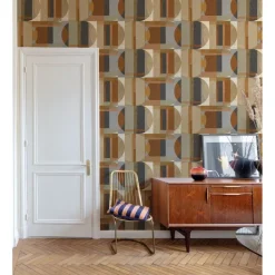 Tapetti Grandeco Arcadia A64902-A64903, non-woven, vinyylipinta, graafinen/geometrinen, moderni