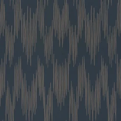 Tapetti Långelid/Von Brömssen Ikat, tummansininen