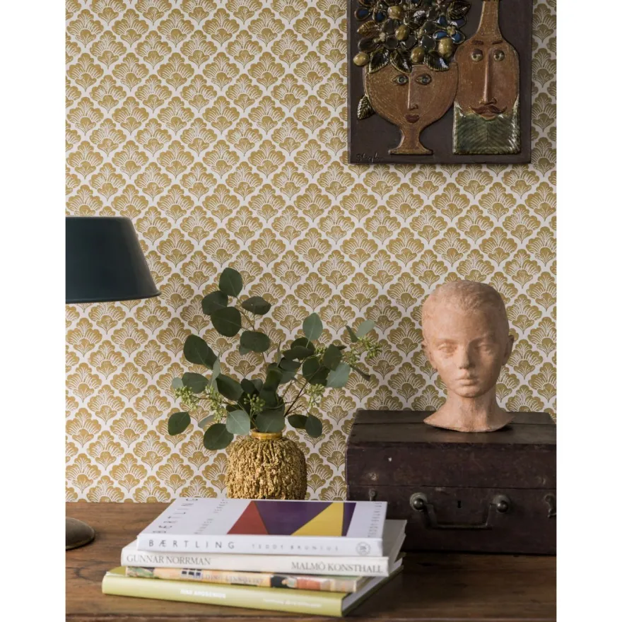 Tapetti Långelid/Von Brömssen Laura, non-woven, kasvi, ornamentti