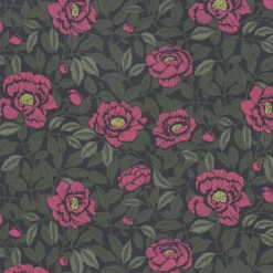 Tapetti Långelid/Von Brömssen My peony garden, vihreä-pinkki, non-woven