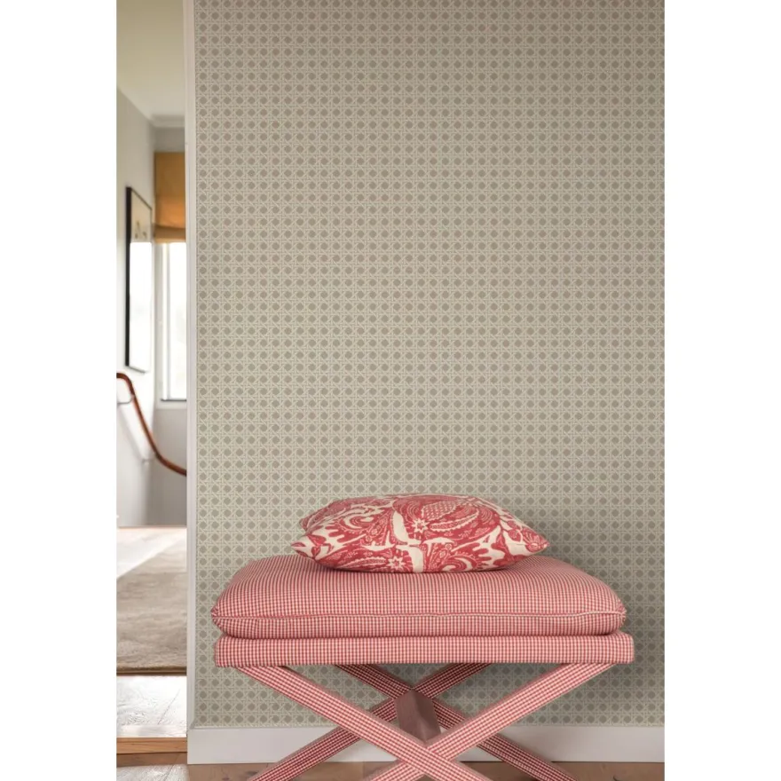 Tapetti Långelid/Von Brömssen Please have a seat, non-woven, graafinen/geometrinen, okra