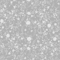 Tapetti Sandudd Ivana Helsinki Joshua Tree 5249-3, non-woven, kukka, harmaa/valkoinen