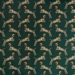Tapetti Studio Lisa Bengtsson Poppy, non-woven, leopardi, vihreä