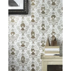 Tapetti Studio Lisa Bengtsson Tillsammans, non-woven, eläinkuosi, kulta
