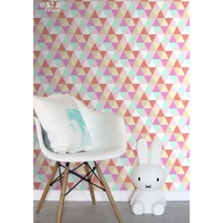 Tapetti Triangles 138714 0,53x10,05 m, graafinen/geometrinen, moderni, monivärinen