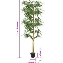 Tekokasvi bambupuu 1520 lehteä 200 cm vihreä