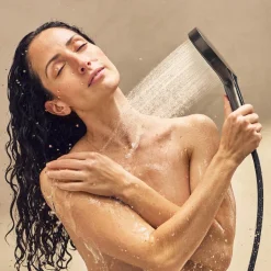 Tekstiilisuihkuletku Hansgrohe Designflex 125 cm, harjattu musta kromi