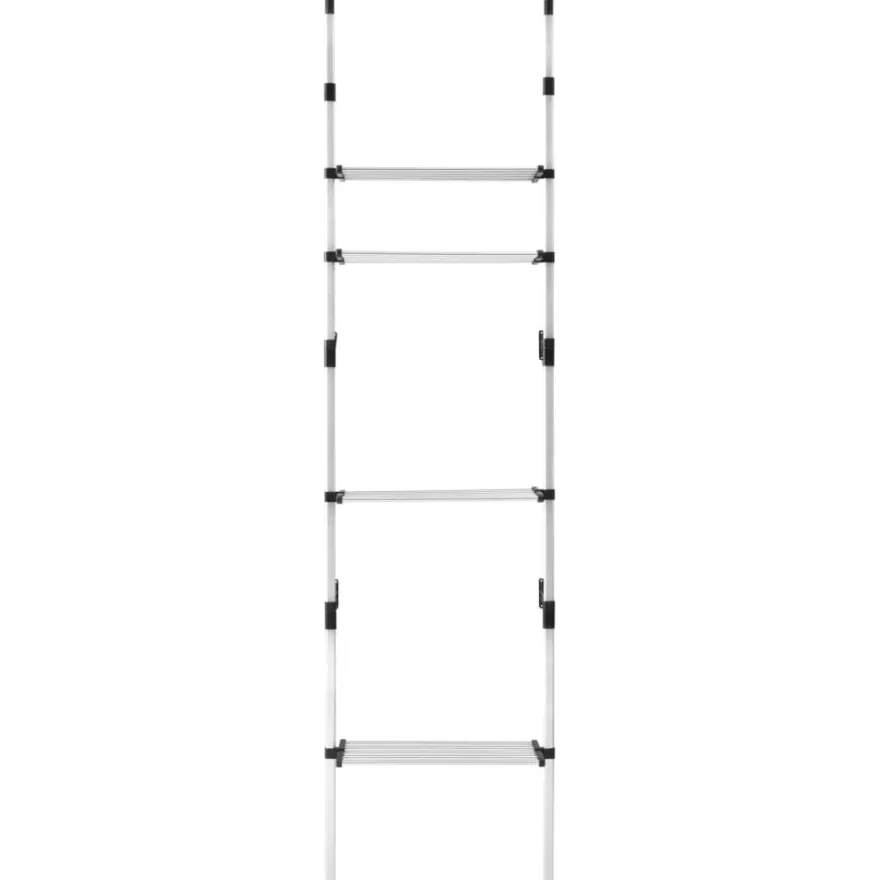 Teleskooppinen vaatekaappijärjestelmä hyllyillä alumiini, 70cm