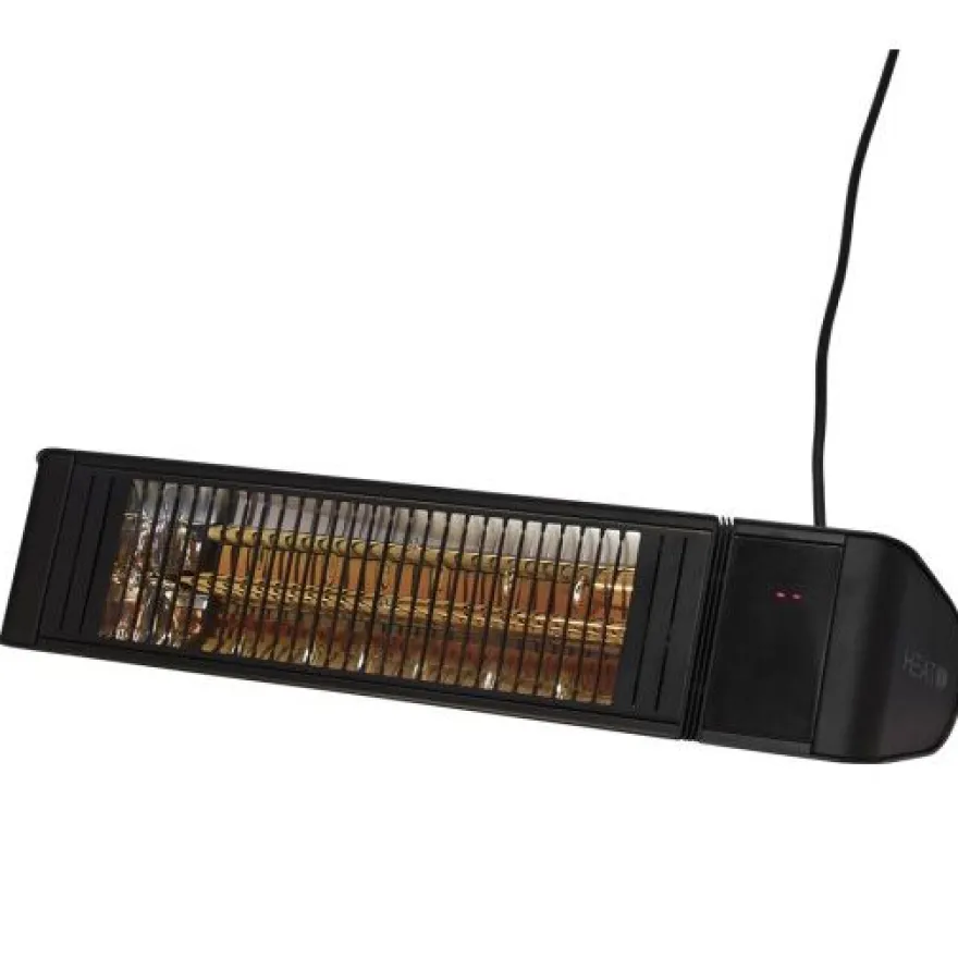 Terassilämmitin HEAT1 Eco Pro-line, 660-2000W, BT, kaukosäädin, musta