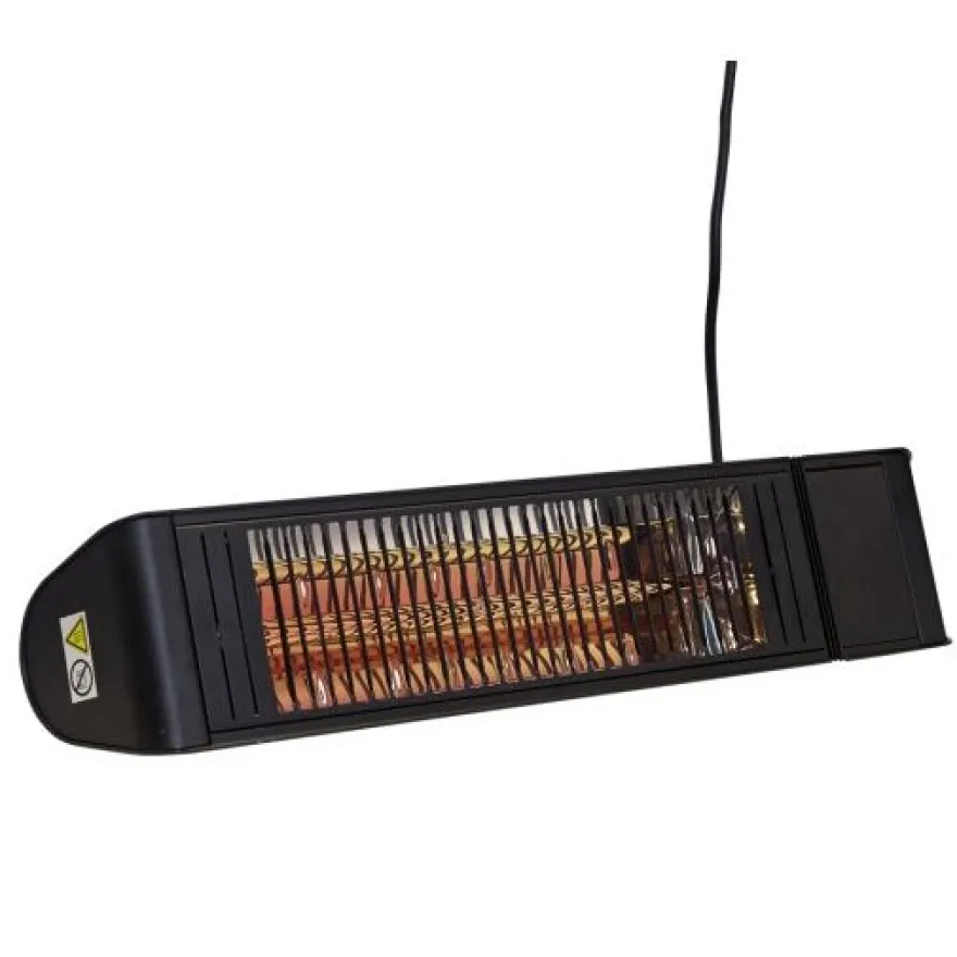 Terassilämmitin HEAT1 Eco Pro-line, 660-2000W, BT, kaukosäädin, musta