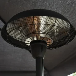 Terassilämmitin Hortus, lattiamalli, 900/1200W, HA, musta