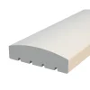 Terassin aitakaide Palmako, 34x120x4200mm, kaareva, valkoinen, 5kpl/pkt