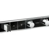 Termostaatti Hansgrohe RainSelect FixFit Porter, 2:lle toiminnolle, piiloasennus, harjattu musta kromi