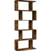 Tilanjakaja 5 tasoa savutammi 70x24x161 cm tekninen puu (58097)