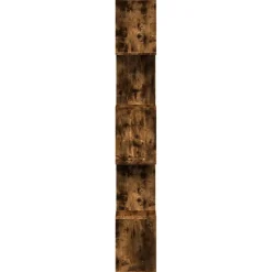 Tilanjakaja 5 tasoa savutammi 70x24x161 cm tekninen puu (58097)
