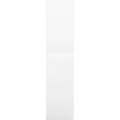 Toimistokaappi valkoinen 90x40x180 cm teräs ja karkaistu lasi (36421)