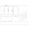 Toimistokalustesetti Linento Furniture VO19-Ba, tummanruskea/antrasiitti