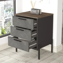 Toimistokalustesetti Linento Furniture Vs9-Cga, hopeanharmaa
